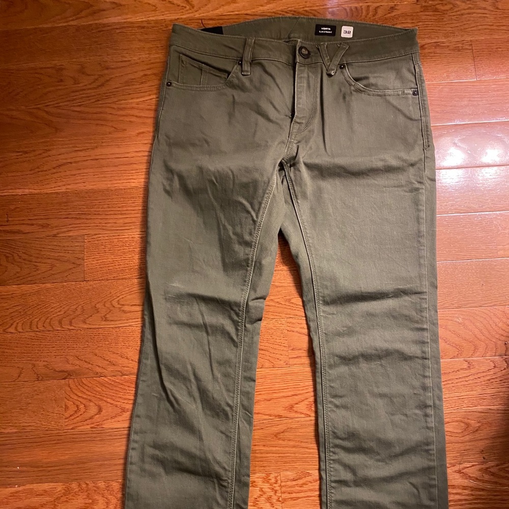 Volcom Green Denim Pants